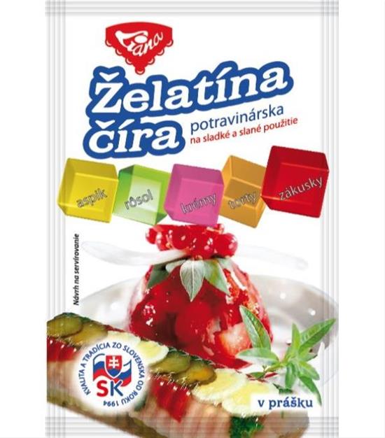 Želatina potravinářská čirá 20g