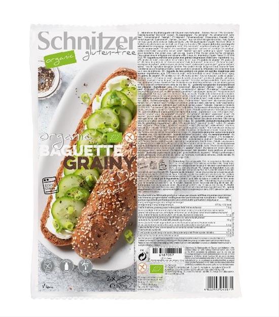 Baguette Grainy 320g BIO