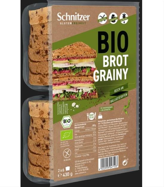 Breadn Toast Grainy BIO 430g